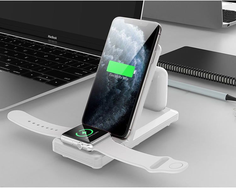 3-in-1 wireless charger vertical folding