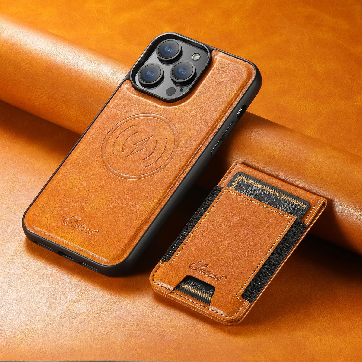 Applicable iPhone 15 Pro Max Card Slot Phone Case