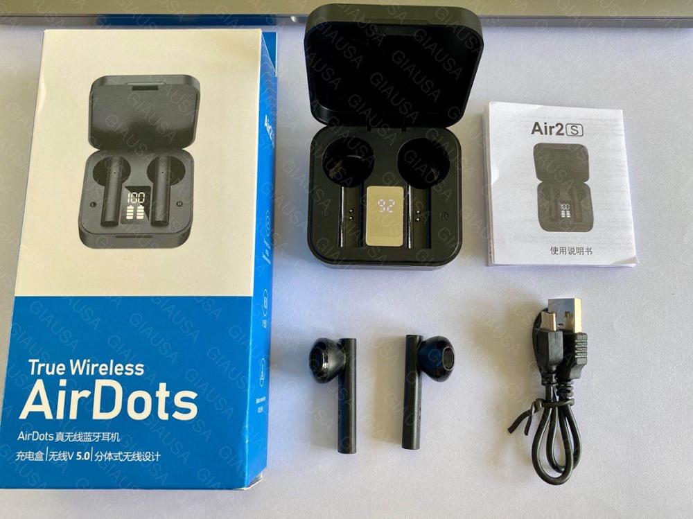 for Xiaomi Redmi Air2s TWS Wireless Bluetooth Sport Earbuds LED Display Touch Control HiFi Stereo Headphone With Dual Mic
