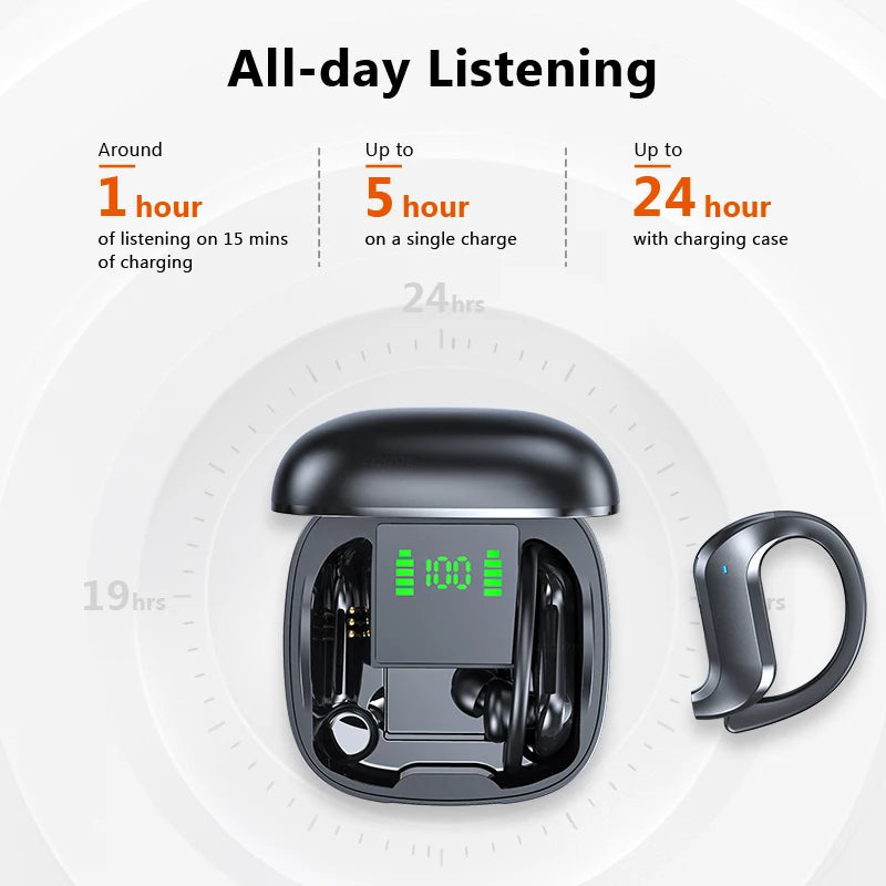 TWS Bluetooth 5.0 Earphones Wireless Bluetooth Headphone Noise Cancelling 9D HiFi Stereo Sport Headset Handsfree With Microphone